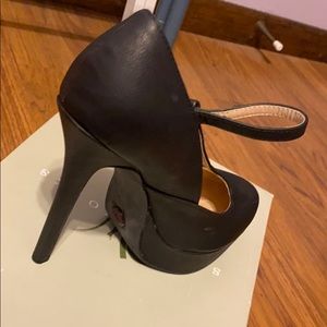 High heeled shoes